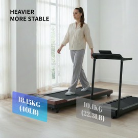 FITMIND Walking Pad Treadmill for Home Office,2 in 1 Under Desk Treadmill 2.5HP Low Noise Portable Treadmills with Remote Control and LED Display， Compact Treadmills，Walking Jogging Running Machine