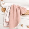 lulumoon Baby Blanket for Newborn Receiving: Minky Dot & Muslin