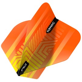Red Dragon Hardcore Ionic Orange Dart Flights - 3 Sets Per Pack (9 Dart Flights in Total)