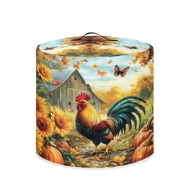 Tutolipy Farmhouse Rooster Air Fryer Cover Dust Cover Oversized kitchen Appliance Handle Covers Dust Protection Pressure Cooker Rice Cooker for 8 Qt Pot Electric Appliance