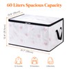Lifewit Pack of 4 Transparent Plastic Storage Bags, 60 L