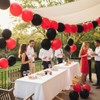 TNWBA Red Black Balloons,100 pcs 12 inch Latex Balloons,birthday party