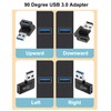 Jadebones 90 Degree USB 3.0 Adapter (4 Pack), Vertical Up