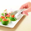 Noji LTG-S06SA Satin Relish Tongs, Double Prong Type, Small
