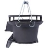 Outill Oval Cast Iron Grill Outdoor, Portable Charcoal Grill and
