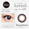 ＜新色＞ loveil ラヴェールワンデー10枚 【センシュアルブラウン】-7.00