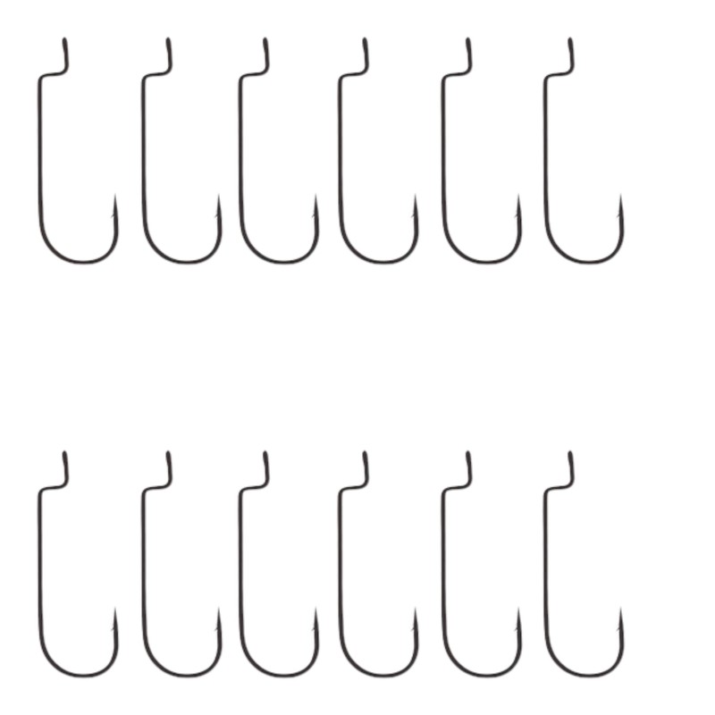 PRO FILSTAR Offset Hook Set of 12 N1/0 - Worm