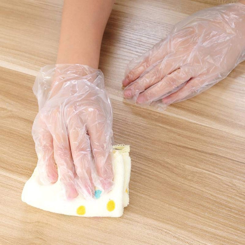 Pack of 200 | Disposable Plastic Food Preparation Gloves, Food