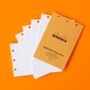 Rhodia Mini 3-Hole Organizer, 2 Pack Set, RHODIA Organizer-Compatible Refill,