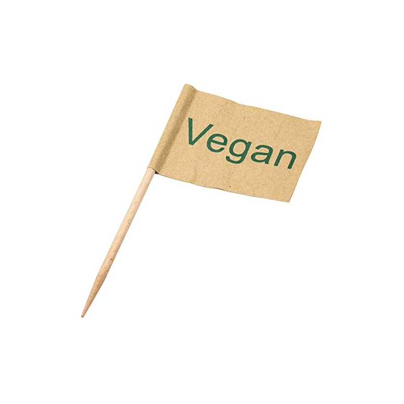 Utopia Vegan Flag Skewer 9cm, Pack of 100