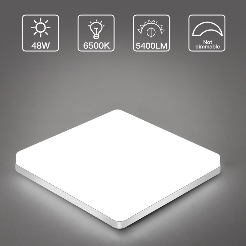 Riserva Square LED Ceiling Light 48W, LED Ceiling Lamp, IP44