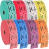 Double Roll Raffle Event Tickets - Full Set of 8