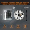 Suncourt 8-Inch Inline Booster Duct Fan — Quiet Single-Speed Inductor