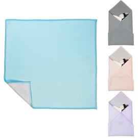 Self Adhesive Magic Cloth Makeup Bag,Portable Travel Cosmetic Bag For Valuables Storage Protection, Camera Lens Protective Pocket,Travel Organizer,Warm Gifts and Daily Use (Blue, 21.65-Inch)