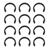 12pcs Retaining Clip Rings for Cricut Maker, Metal C-Shaped Rubber