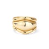 PAVOI 14K Yellow Gold Plated Stackable Rings Set for Women