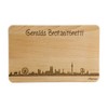 Brotzeitbrett München Skyline | Beech Breakfast Board | Wooden Chopping