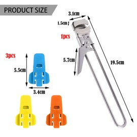 BDSHUNBF Jar Opener, with Manual Easy Can Opener, Jar Opener Manual Bottle Opener, Adjustable Non-Slip Jar Can Opener Kitchen Breakfast Cooking, for Seniors Arthritis, Kitchen Gadget Bottle Opener