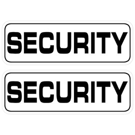 2 Pack Heavy Duty Security Officer Magnetic Signs (186") for Patrol Vehicles, Guard Trucks, SUV, Cars, Rover - White