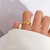 HUASAI Gold Seashell Starfish Shell Ring Dainty Beachy Statement Rings