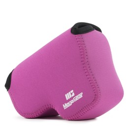 MegaGear Nikon Coolpix L340 Ultra Light Neoprene Camera Case, with Carabiner - Hot Pink - MG787