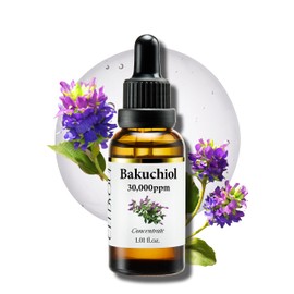 Korean Bakuchiol Concentrate DIY Mix-in Serum 30,000 ppm - High Potency Retinol Alternative | Wrinkle Reduction Skin Firming & Smoothing - Anti-Aging Sensitive Skin Vegan & Cruelty-Free Non-GMO 1 oz