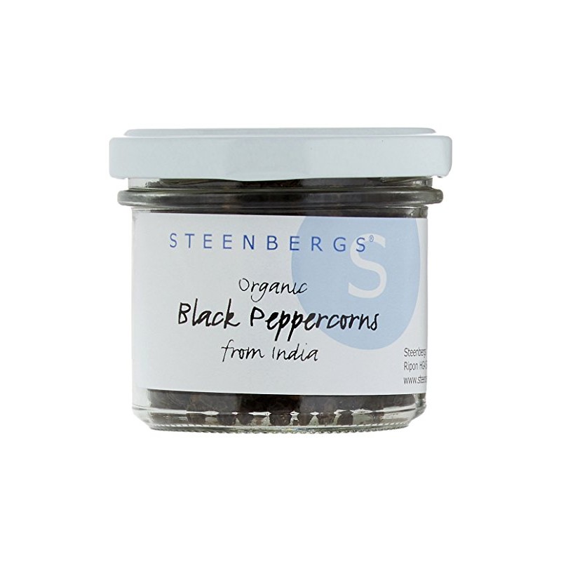 Organic Black Peppercorns Standard Jar - 55g