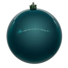 Vickerman 707258-3" Dark Teal Pearl Ball UV Drilled Cap Christmas Tree Ornament (12 Pack) (N590841DPV)