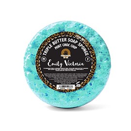 Emily Victoria Triple Butter Soap Sponge - Mint Choc Chip Scent 200g