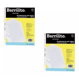 Barrilito 2 Paq Protectores De Hojas Carta Barrilito Ph100 C/100 Pzas