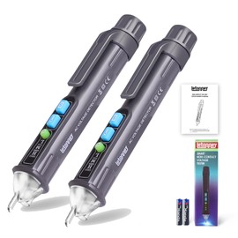 LETONNEY Pen Type Electrical Tester AC 12V - 1000V / 48V - 1000V Sensitivity Adjustment Power Tester Driver Non-Contact Voltage Detector Voltage Checker Induction Wire Disconnect Detector Buzzer Alarm