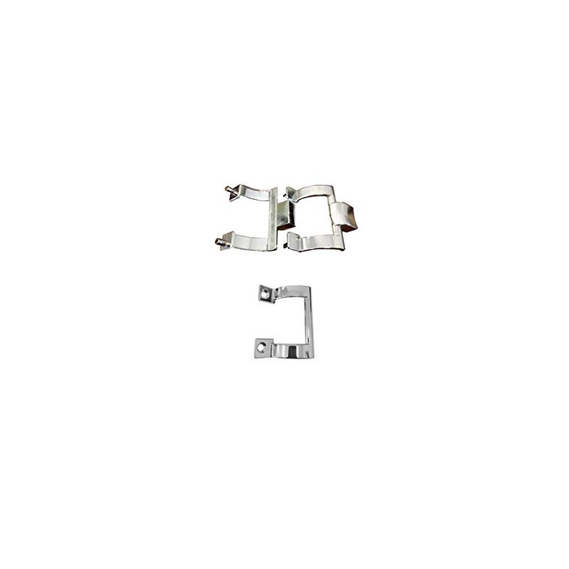 Gordon Glass Chrome Shower Door Towel Bar Brackets and Inside
