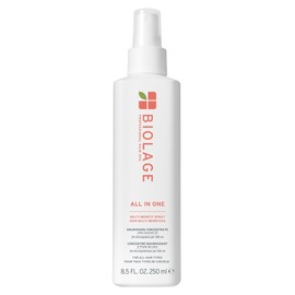 BIOLAGE All-In-One Multi-Benefit Spray - Leave-In Treatment, Heat Protectant, Shine, Frizz Control, For All Hair Types, Coconut Oil, Vegan & Paraben-Free, 8.4 Fl Oz, packaging may vary