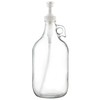 kitchentoolz Half Gallon Glass Laundry Detergent Dispenser- Large Jug with