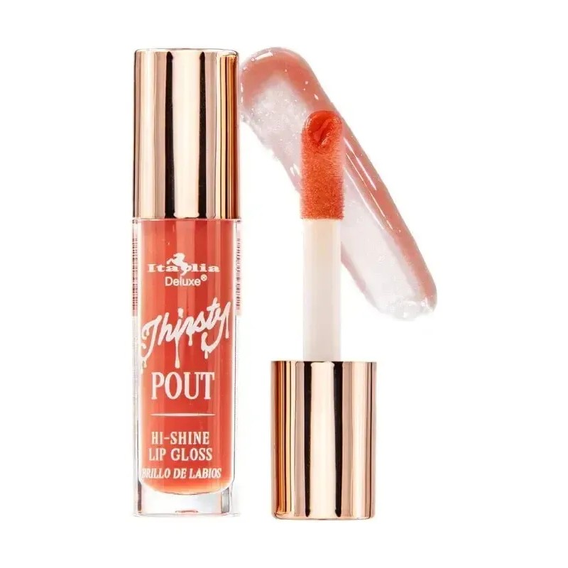 Italia Deluxe Set Gloss Labiales Thirsty Pout Hi Shine 4