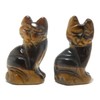 Satin Crystals Tigers Eye Cat 1" Miniature Animal Double