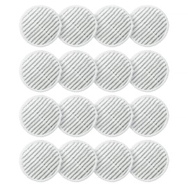 AIR U+ 16 Pack Replacement Steam Mop Pads for Shark S7001 S8001 S8201 S7201 S7000AMZ S7000 S7005 S7020 S7001C Steam Mop, Steam & Scrub All-in-One Scrubbing and Sanitizing, Dirt Grip Scrub Washable Pad