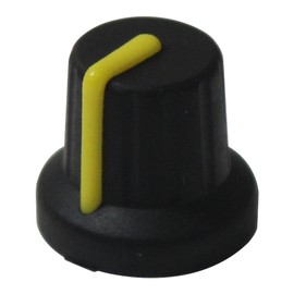 MC72605S Soft Touch Knob Black/Yellow 16mm Cabinet Hardware Door Hardware Knobs & Handles Accessories 1pc
