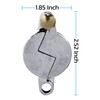 NU-SET Water Faucet Lock - Key Lock, Chrome, Rubber Material,