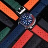 StrapSeeker Premium Quality Silicone Rubber Dive Watch Strap. Soft WaterResistant