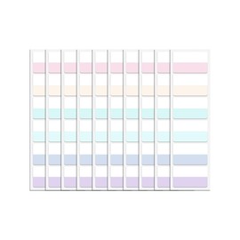 Mikankawa Index Catalog Comments Sticky Notes Stickers, 120 Sheets Easy to Write, Headlines, Neatly Removable, 6 Color Memo, Classification, Writing Supplies, Study, Office ( Size)