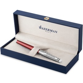 Waterman Rollerball Pen Hemisphere French Riviera Collection Le Club Red Fine Nib Gift Box