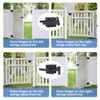 Gate Latch, BARNSMITH Heavy Duty Double Side Gate Latches, Matte