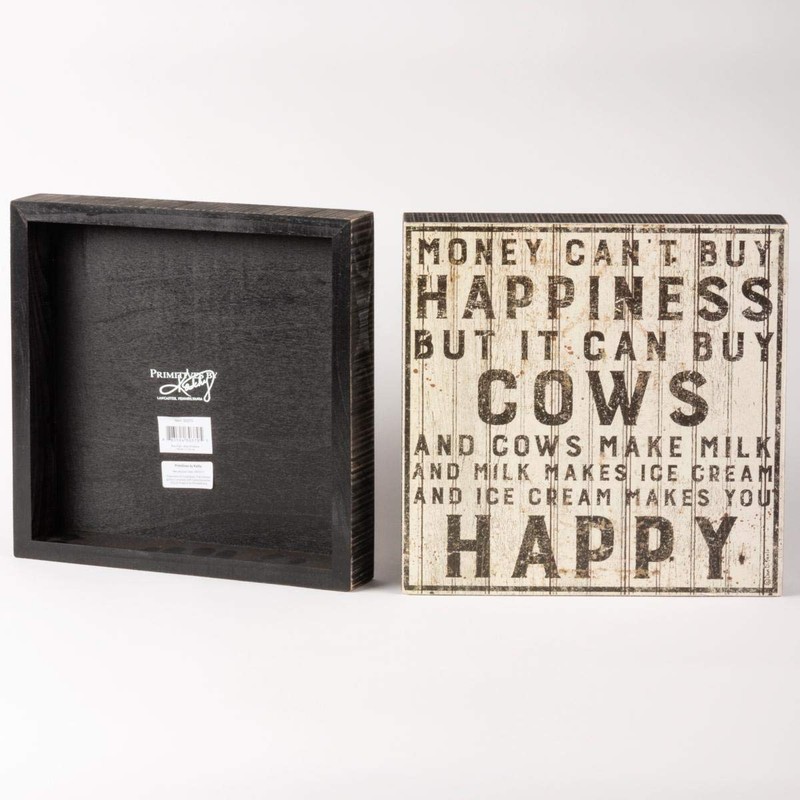 Primitives by Kathy Buy Cows Box Sign