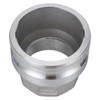 Aluminum Type AR Camlock Fitting, 4" Male Camlock x 3"