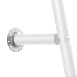 RecPro Round Ladder Pad with Screw and Star Nut for RV Exterior Ladder (Silver)