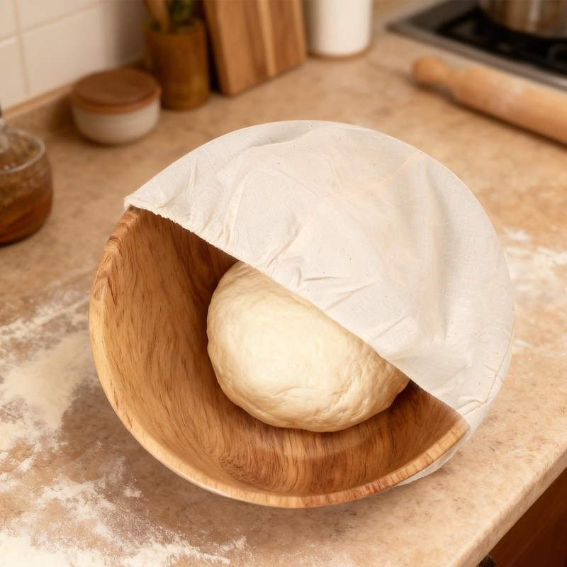 Bcxfbxd 6 Pcs Bread Basket Liner Cloth 9 Inch Round