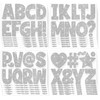 216 Pcs Bulletin Board Letters 24 Sheets Large Letter Stickers