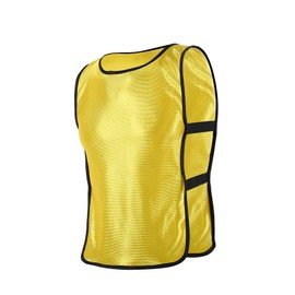 12Pcs Kids Scrimmage Training Vests Sports Waistcoat Vests for Outdoor Sports Basketball Football Training (Color : Yellow, Size : 12pcs)