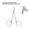 Professional Precise Pointed Tip Cuticle Scissors Stainless Steel Curved Blade